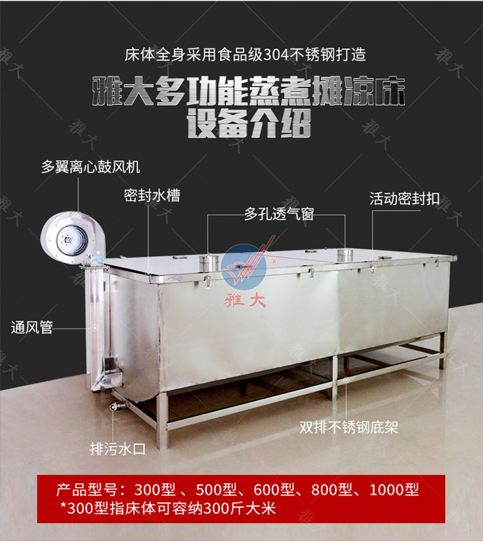 915雅大多功能蒸煮攤涼床